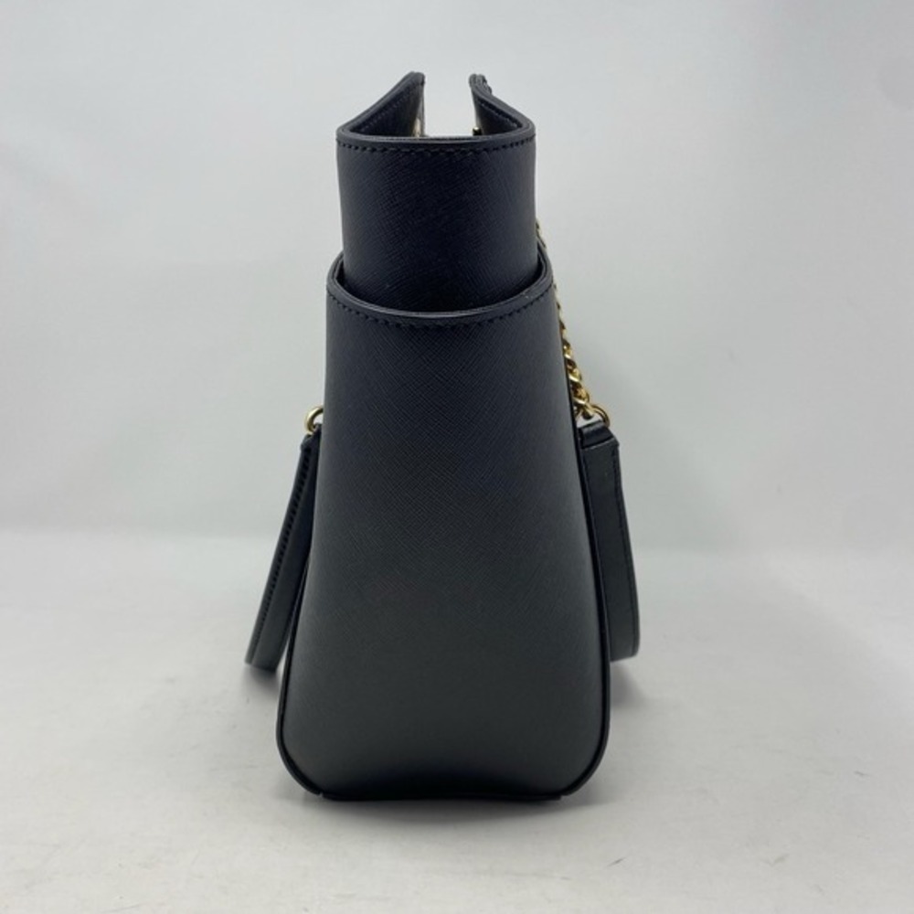 Michael Kors Womens Jet Set Travel Handbag Black Leather‎ Shoulderbag Tote Large - Picture 7 of 15